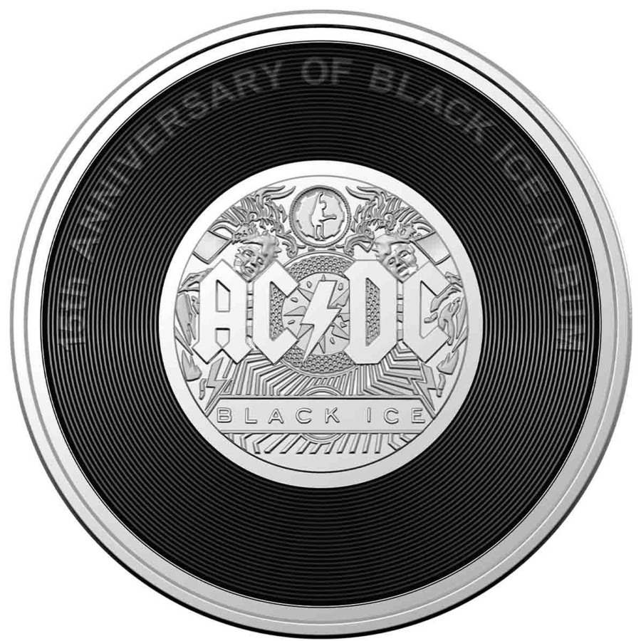 Royal Australian Mint Royal Australian Mint | Royal Australian Mint 2022/23 Ac/Dc Limited 20C Coin Black Ice