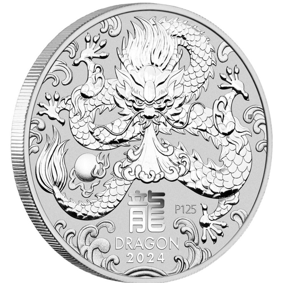 Perth Mint Perth Mint | Perth Mint Year Of The Dragon 2024 1/2 Oz Silver Bullion Coin