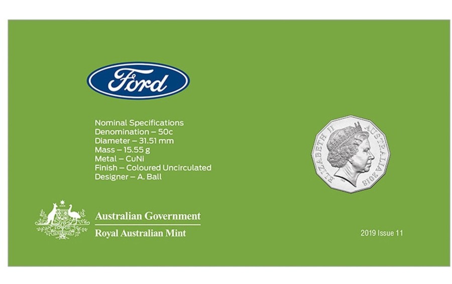 Pnc Australia Post | 2018 Ford Sierra Rs500 50C Stamp And Coin Cover Pnc