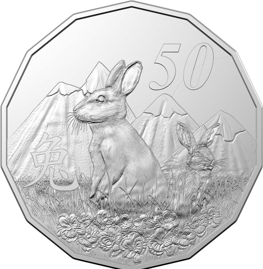 Royal Australian Mint Royal Australian Mint | Year Of The Rabbit 2023 50C Tetra Decagon Unc Coin