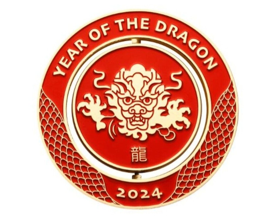 Pnc Perth Mint | Christmas Island Lunar New Year Of The Dragon Medallion Cover