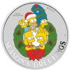 Perth Mint Perth Mint | The Simpsons Season'S Greetings 2022 1Oz Silver Coloured Coin In Card