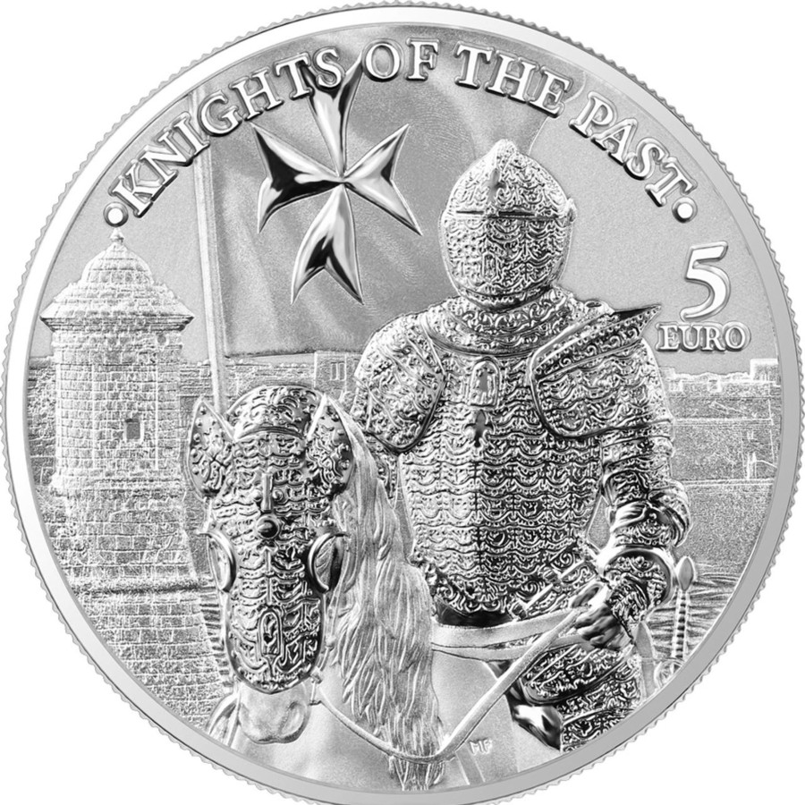 Premium Bullion Germania Mint | Germania Mint Malta- Knights Of The Past 2023 1 Oz Silver Bullion Coin