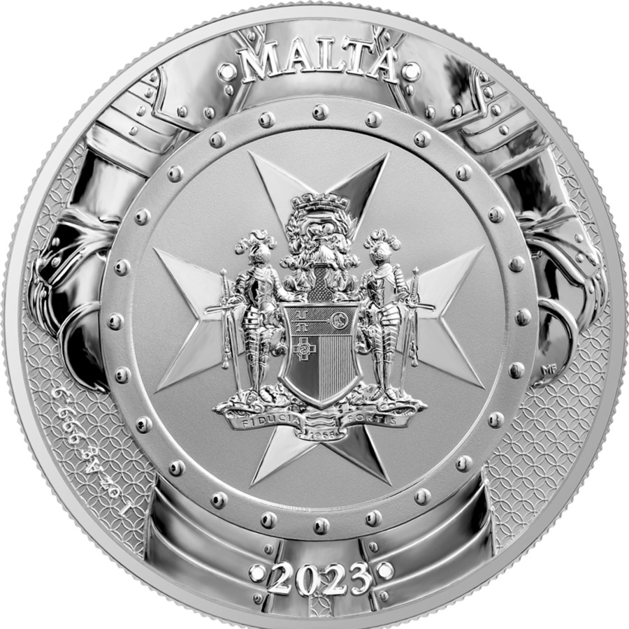 Premium Bullion Germania Mint | Germania Mint Malta- Knights Of The Past 2023 1 Oz Silver Bullion Coin