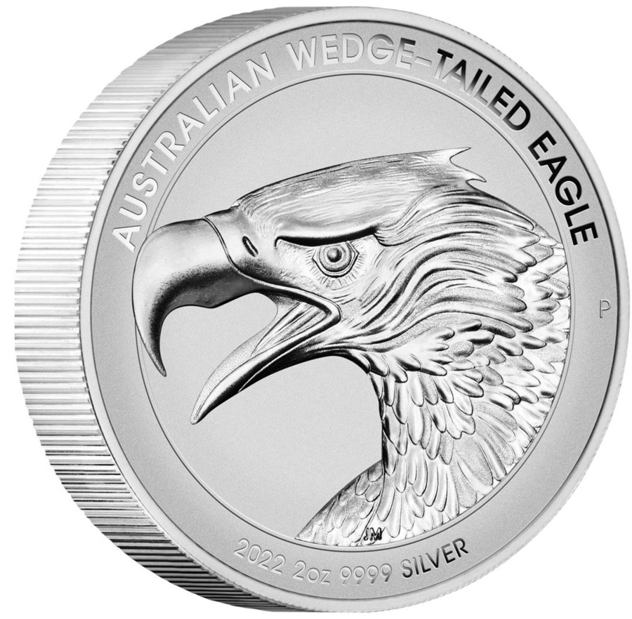 Perth Mint Perth Mint | 2022 2Oz Silver Enhanced Reverse Proof High Relief Piedfort Coin - Australian Wedge-Tailed Eagle