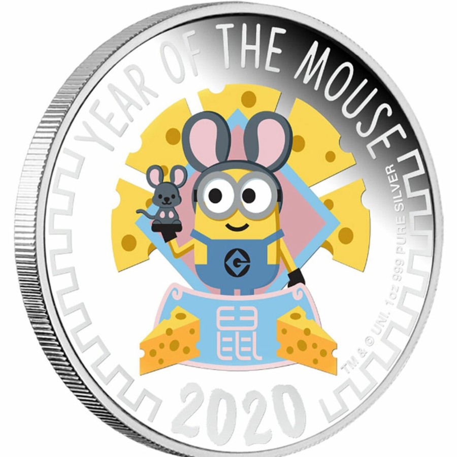 World Coins The Coin Company | 2020 1Oz Silver Proof Coin - Minion - Year Of The Mouse Lunar