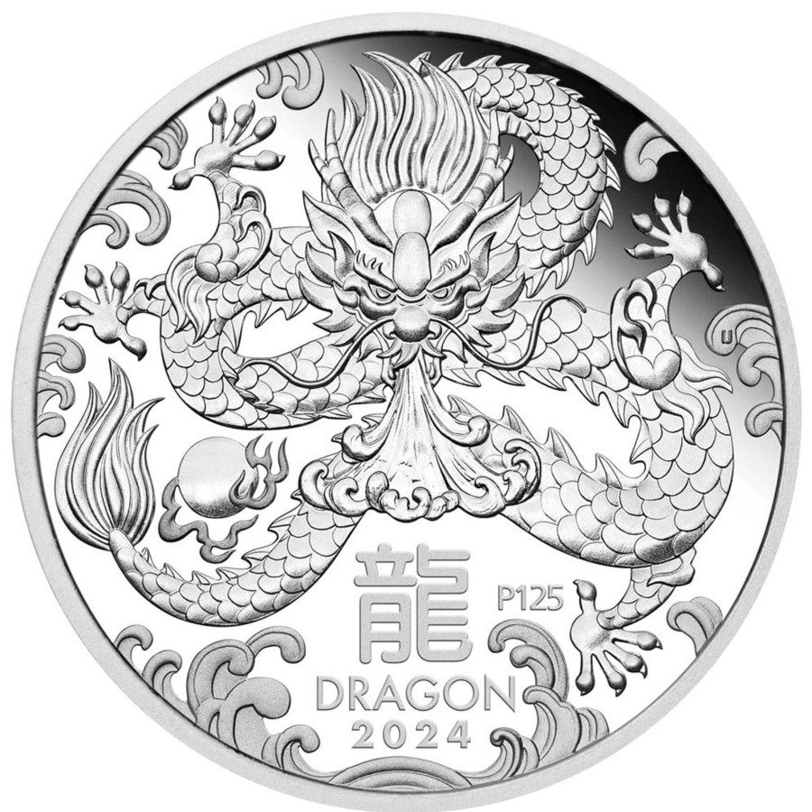 Perth Mint Perth Mint | Perth Mint Year Of The Dragon 2024 Silver Proof Three Coin Set - Lunar Series Iii