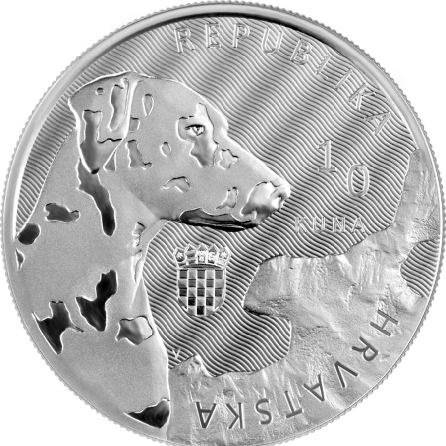 Premium Bullion Croatian Mint | 2021 Croatia 1Oz .999 Silver Bu Coin - Dalmatian Dog