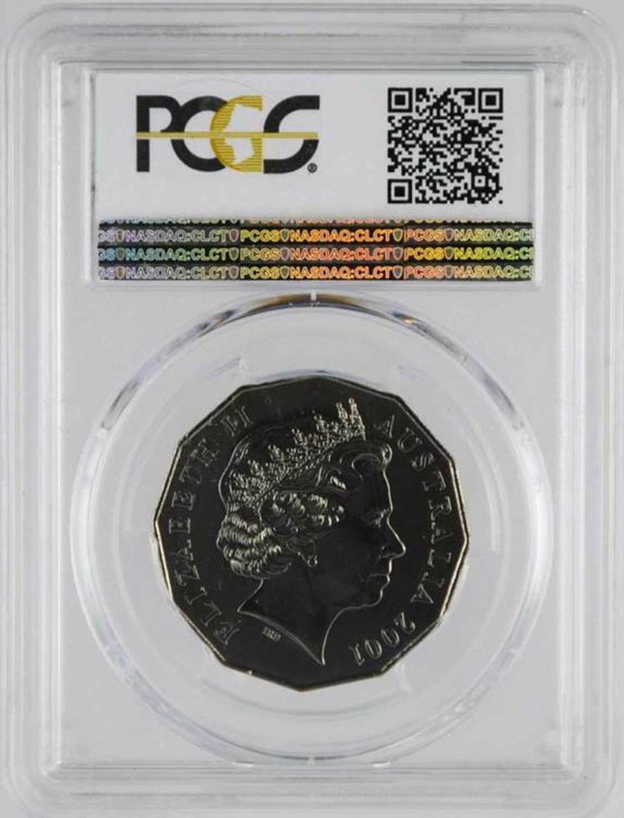 Pcgs Royal Australian Mint | 2001 Australia Fifty Cents Norfolk Island Pcgs Graded Ms66 Gem Unc