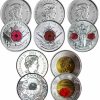 World Coins Royal Canadian Mint | Canadian Remembrance Day Poppy Coins Set Of 5