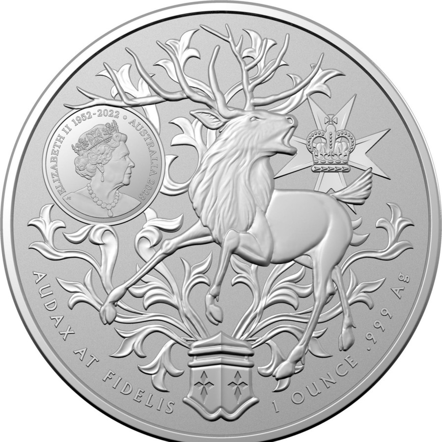 Premium Bullion Royal Australian Mint | 2023 Coat Of Arms Queensland $1 1Oz Silver 2023 - Australia'S Coat Of Arms