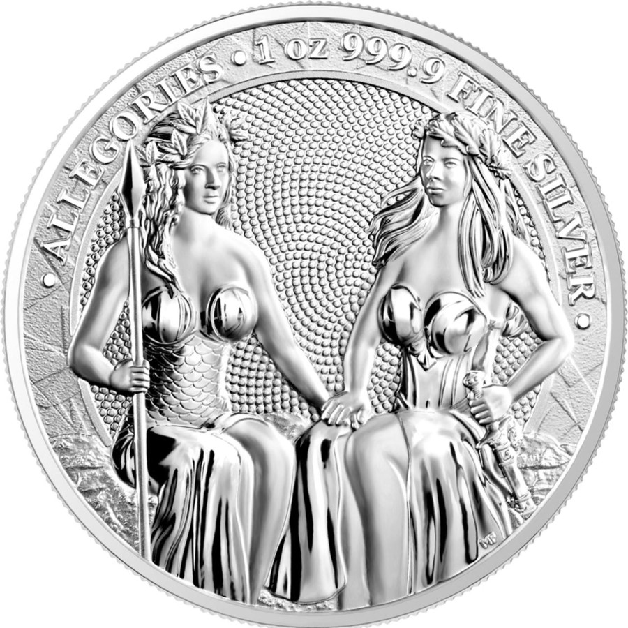 Premium Bullion Germania Mint | 2021 Germania Mint 1Oz .9999 Silver Bu Coin - Allegories: Austria & Germania