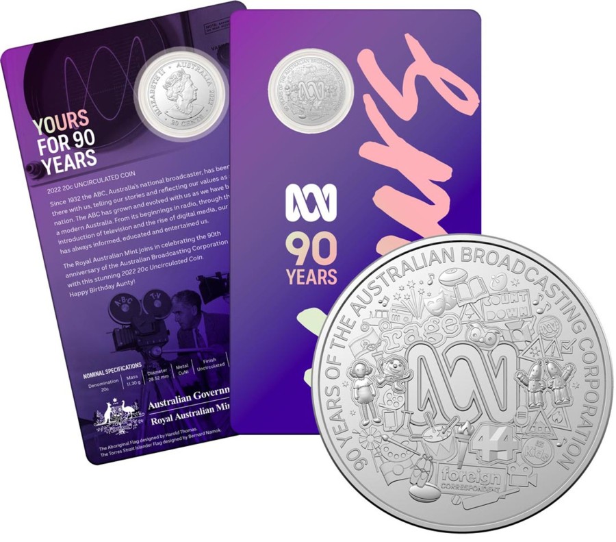 Royal Australian Mint Royal Australian Mint | 90Th Anniversary Of The Abc 2022 20C Uncirculated