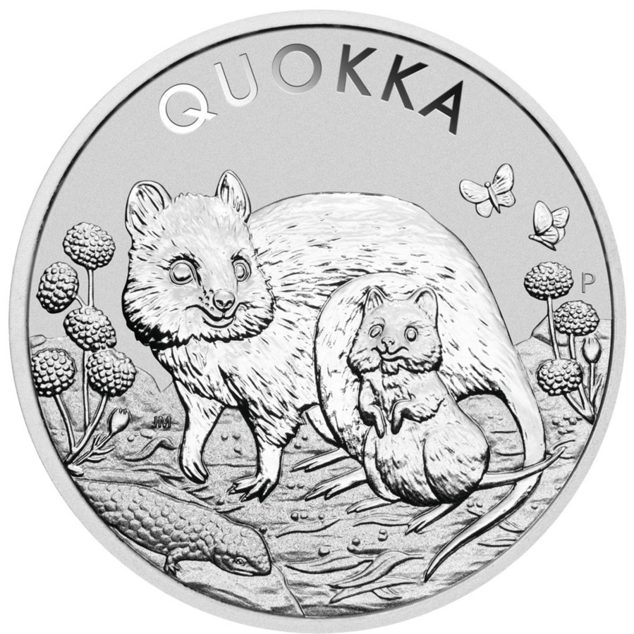 Premium Bullion Perth Mint | 2021 1Oz .9999 Silver Bu Coin - Australian Quokka