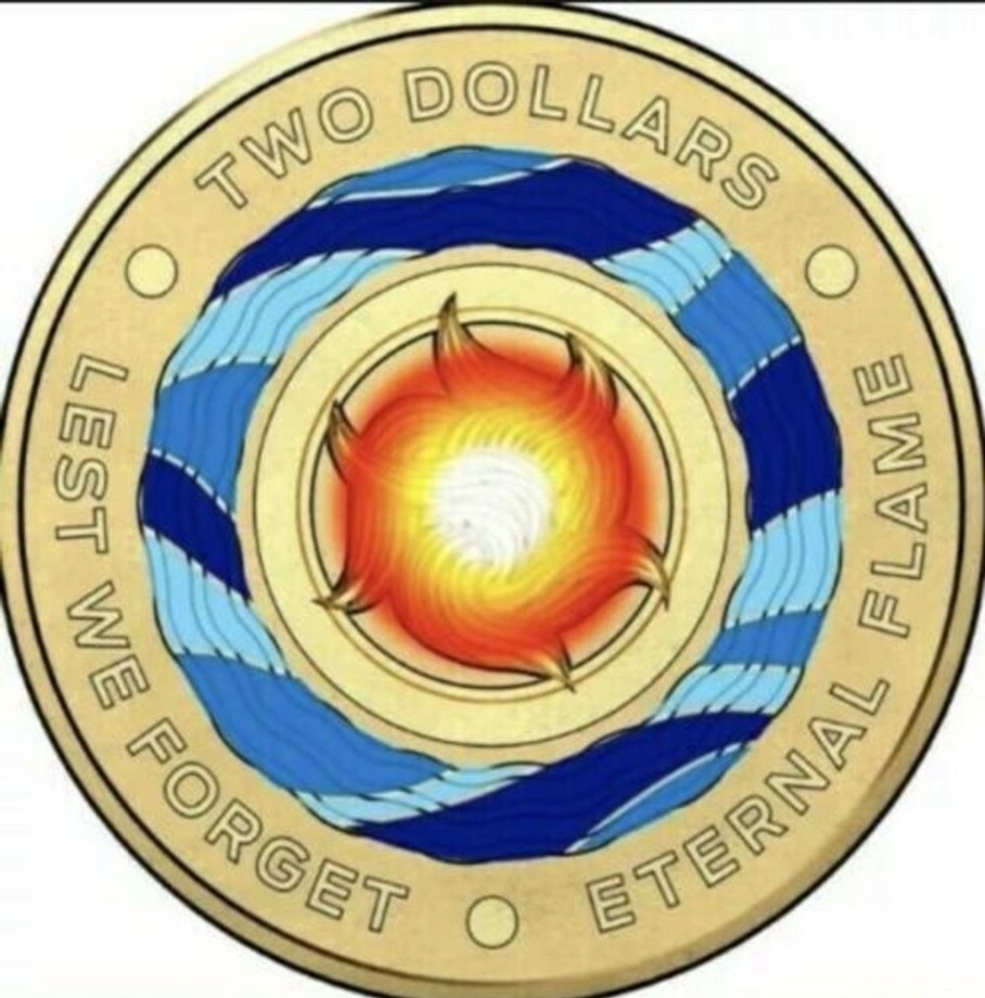 Royal Australian Mint Royal Australian Mint | Royal Australian Mint Lest We Forget Eternal Flame Coloured $2 Unc Coin 2018