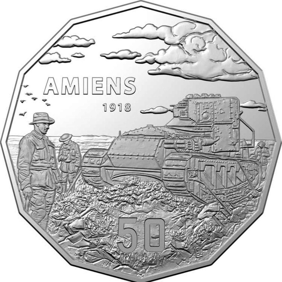 Pnc Australia Post | 2018 50C The Western Front - Amiens 1918 - 2018 Coin & Stamp Cover Pnc