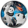 Premium Bullion Shanghai Mint | China 2021 Panda 30G Ag .999 Bu Coin - Glowing Galaxy Iii