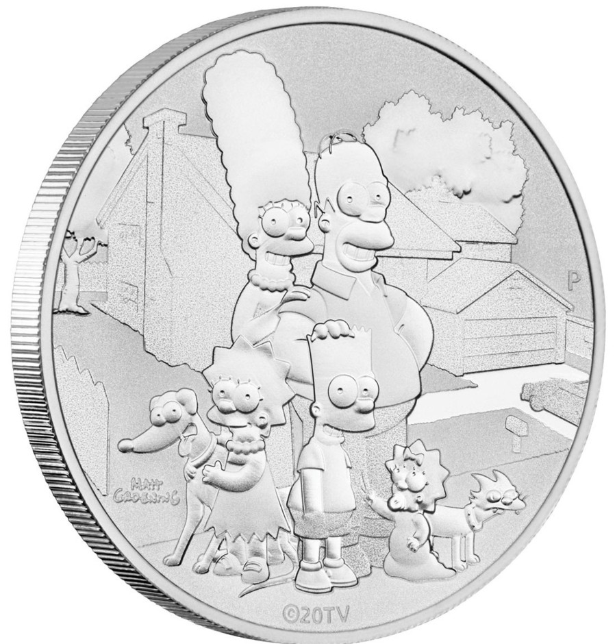 Perth Mint Perth Mint | 2021 1Oz Silver Coin In Card - The Simpson Family