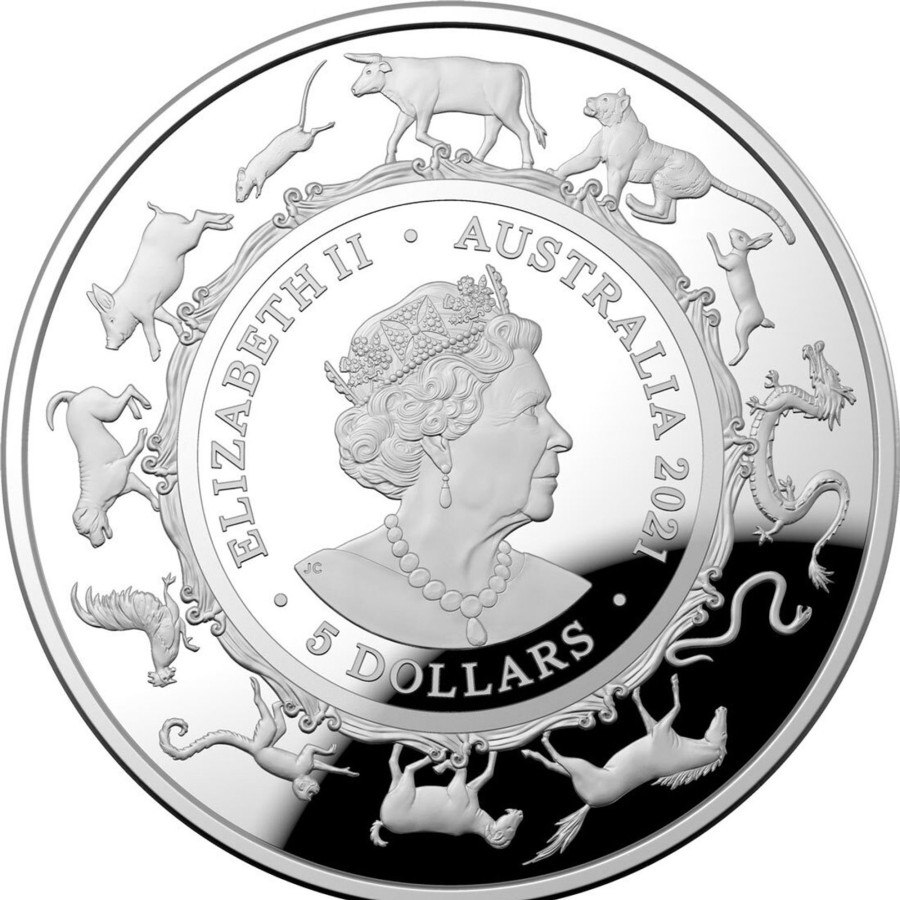 Royal Australian Mint Royal Australian Mint | 2021 $5 1Oz Silver Proof Domed Coin - Year Of The Ox