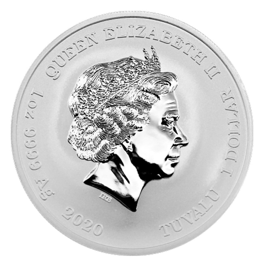 Premium Bullion Tuvalu | 2020 1Oz .999 Silver Bu Coin - Gods Of Olympus - Zeus