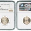 Pcgs Royal Australian Mint | 1973 Australia 10C Graded By Ngc Ms66