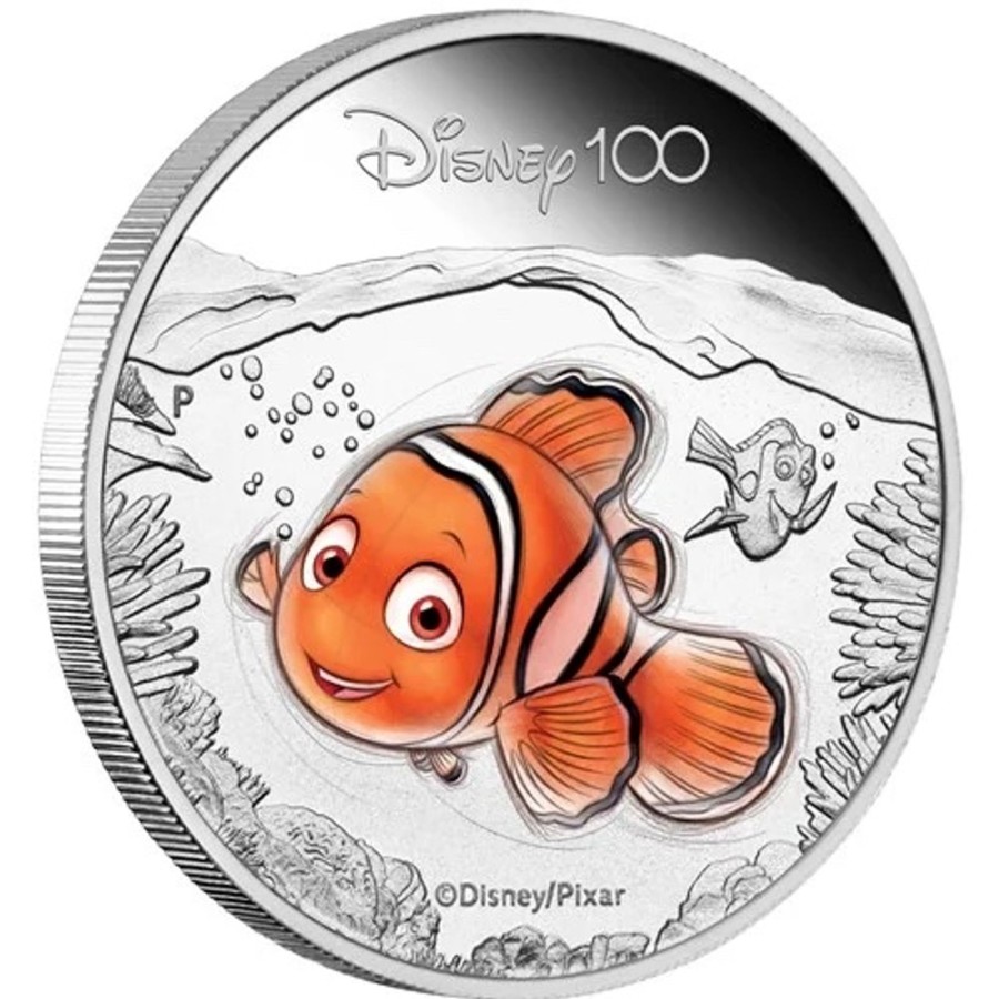 Perth Mint Perth Mint | Perth Mint Disney 100Th Anniversary - Nemo 2023 1/2Oz Silver Proof Coloured Coin