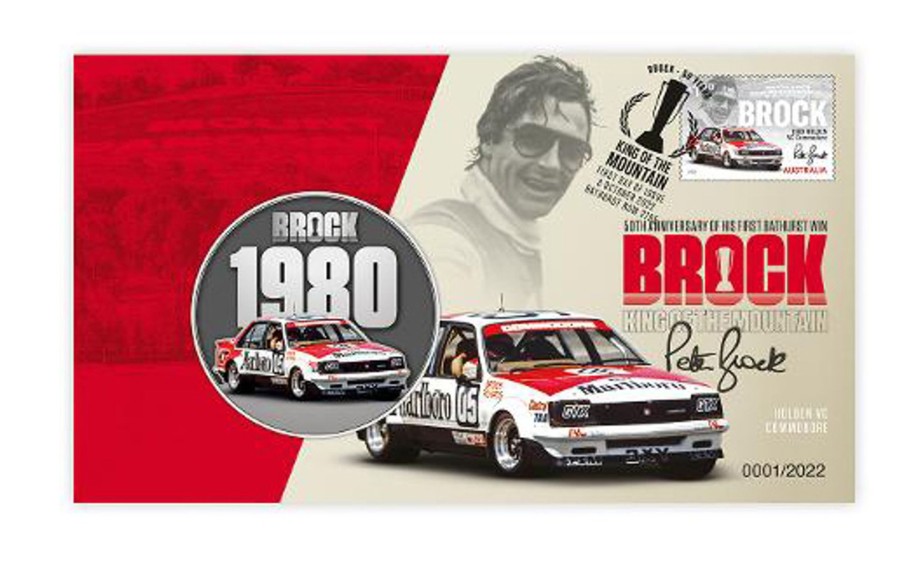 Pnc Australia Post | 1980 Holden Vc Commodore Brock 50 Years Stamp And Medallion Cover