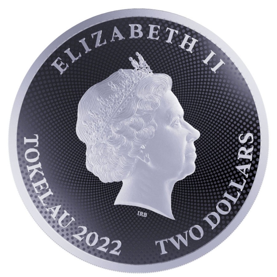 Premium Bullion European Mint | 2022 Tokelau 1Oz $2 Nzd .9999 Silver Bu Coin - Hibernia