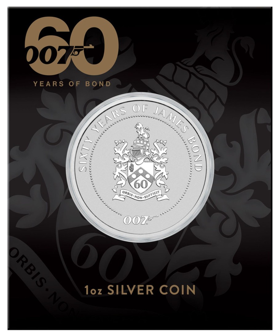 Perth Mint Perth Mint | 60 Years Of Bond Family Crest 2022 1Oz Silver Coin In Card