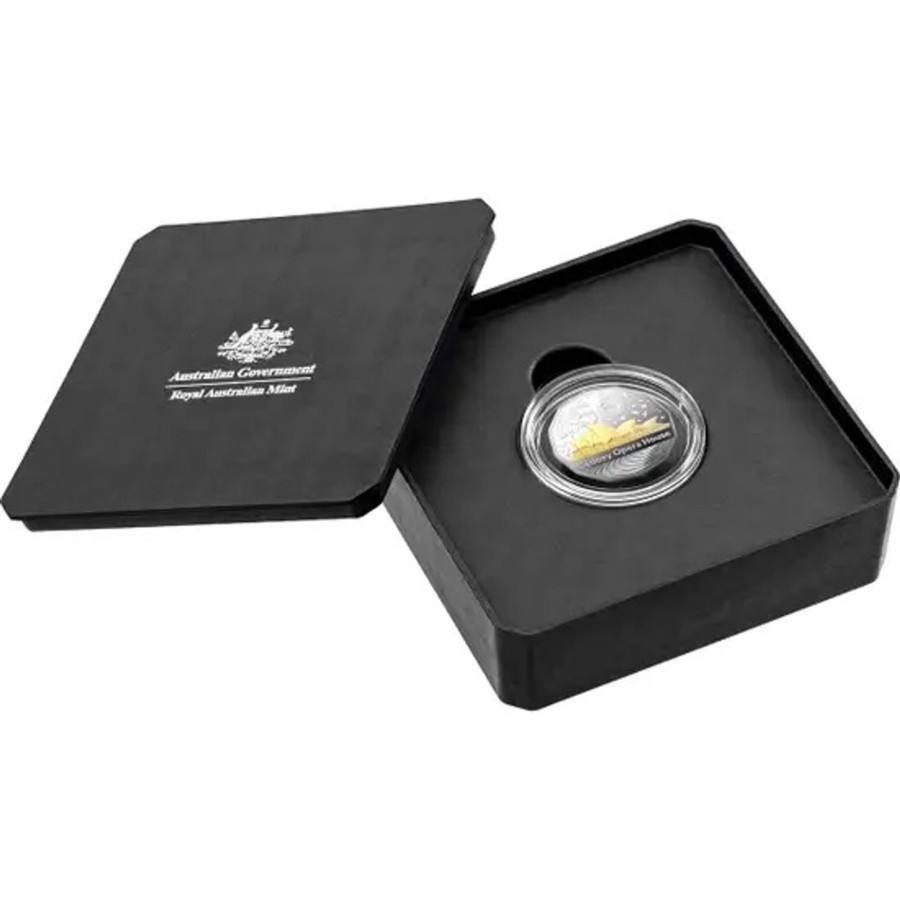 Royal Australian Mint Royal Australian Mint | Royal Australian Mint Sydney Opera House 50Th Anniversary 2023 50C Selectively Gold-Plated Silver Proof Coin