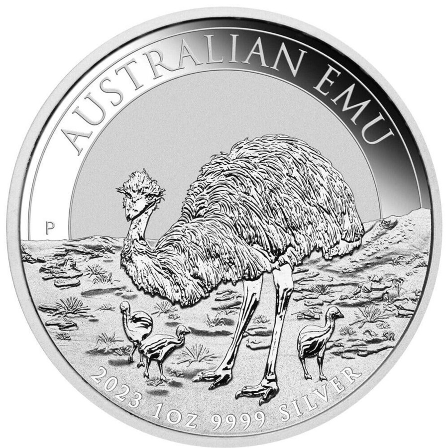 Premium Bullion Perth Mint | Perth Mint Australian Emu 2023 1 Oz .9999 Silver Bullion Coin