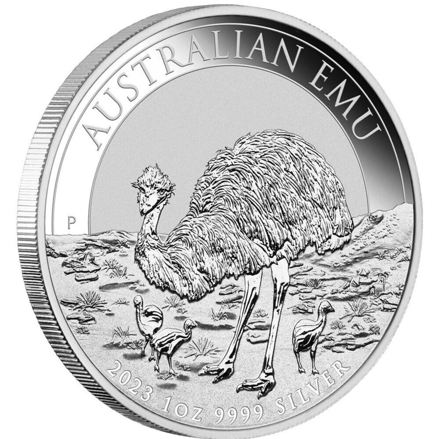 Premium Bullion Perth Mint | Perth Mint Australian Emu 2023 1 Oz .9999 Silver Bullion Coin