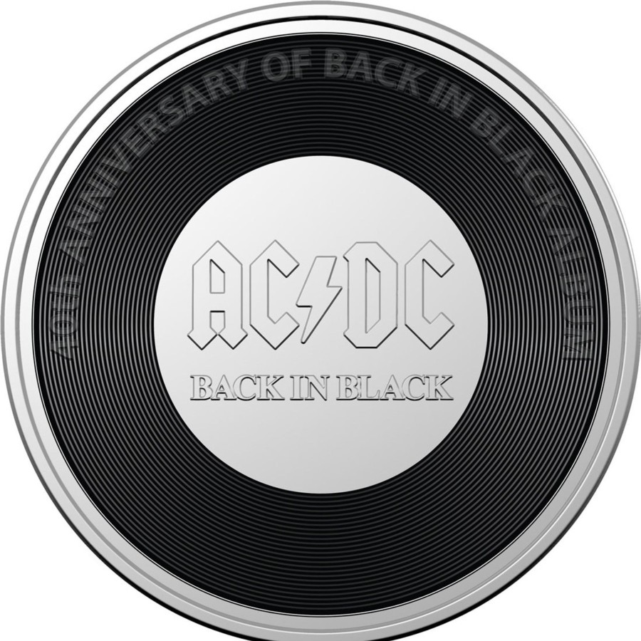 Royal Australian Mint Royal Australian Mint | 2020 20C Cuni Coloured Uncirculated Coin - Ac/Dc Back In Black