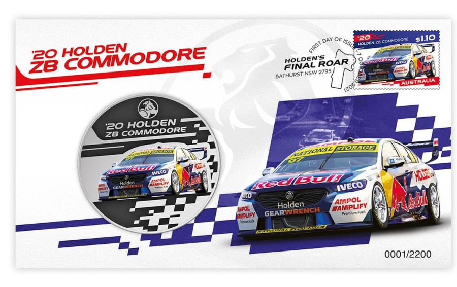 Pnc Australia Post | Holden Supercars 2020 Zb Commodore Stamp And Medallion Cover