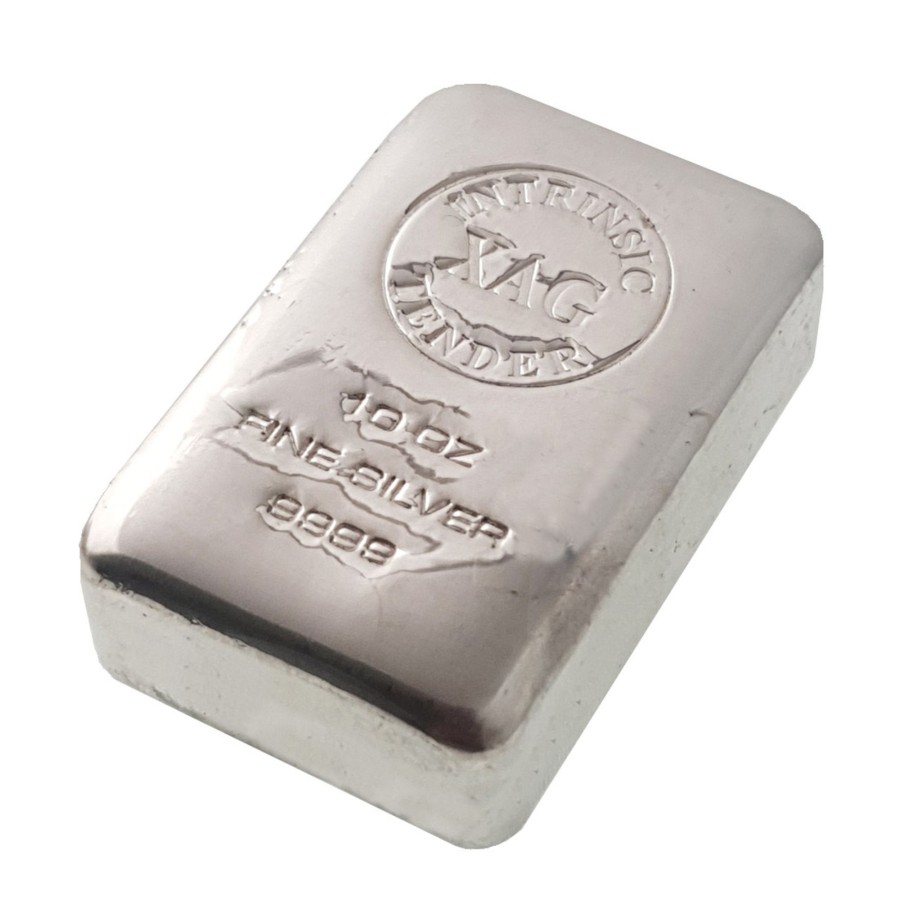 Premium Bullion XAG | Intrinsic Tender .9999 Silver 10Oz Xag Cast Bar