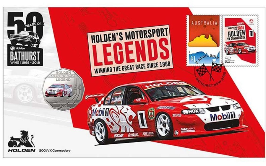 Pnc Australia Post | 2018 Holden 2001 Vx Commodore 50C Stamp & Coin Cover Pnc