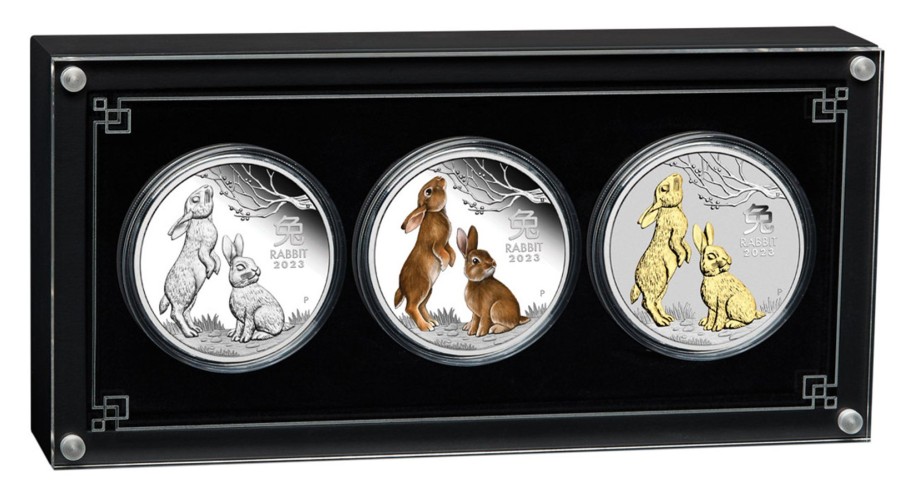 Perth Mint Perth Mint | Year Of The Rabbit 2023 1Oz Silver Trio