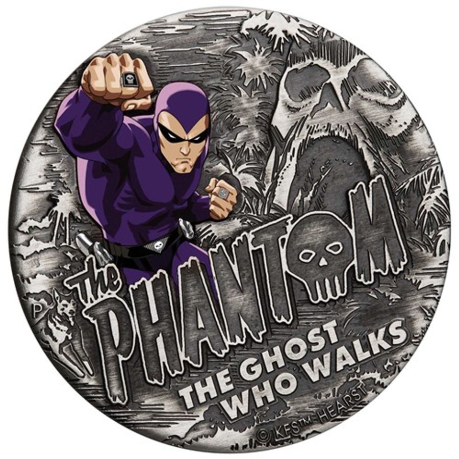 Perth Mint Perth Mint | The Phantom 2023 2Oz Silver Antiqued Coloured Coin