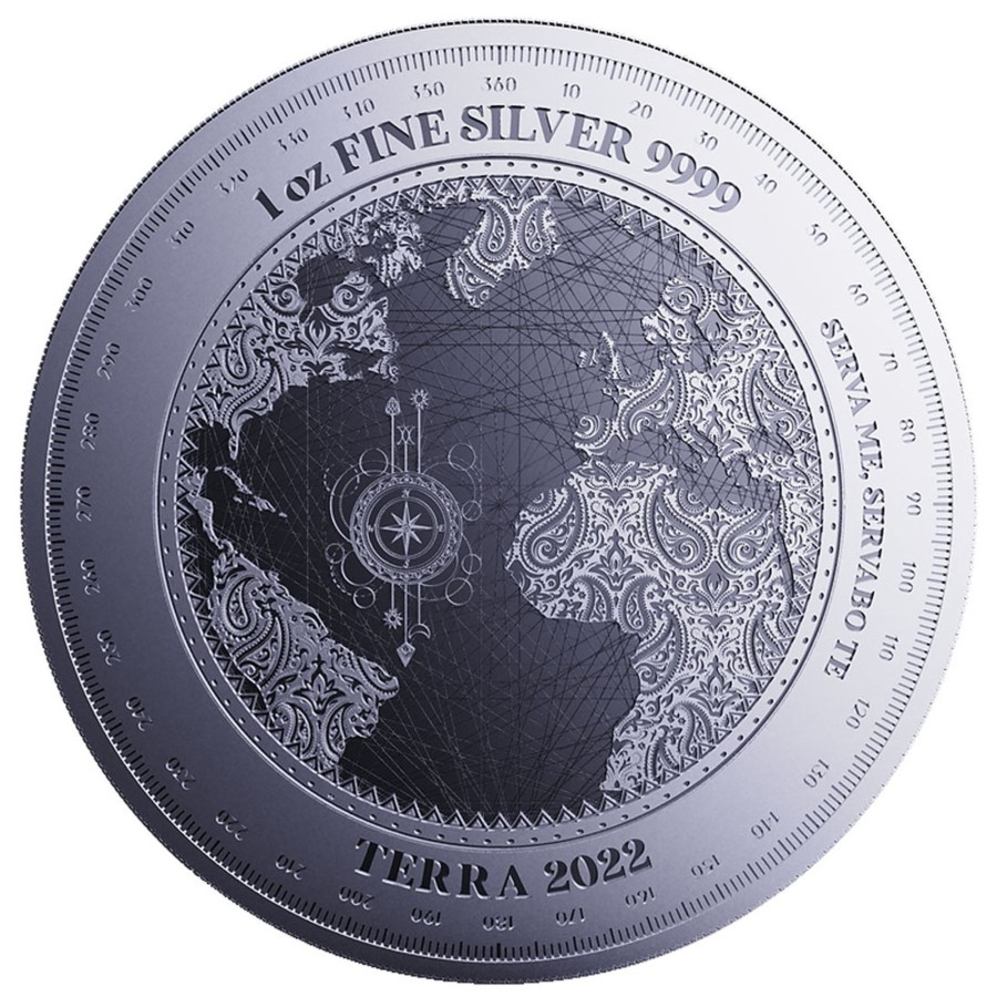 Premium Bullion Pressburg Mint | 2022 Tokelau Terra 1Oz .9999 Silver Bu Coin