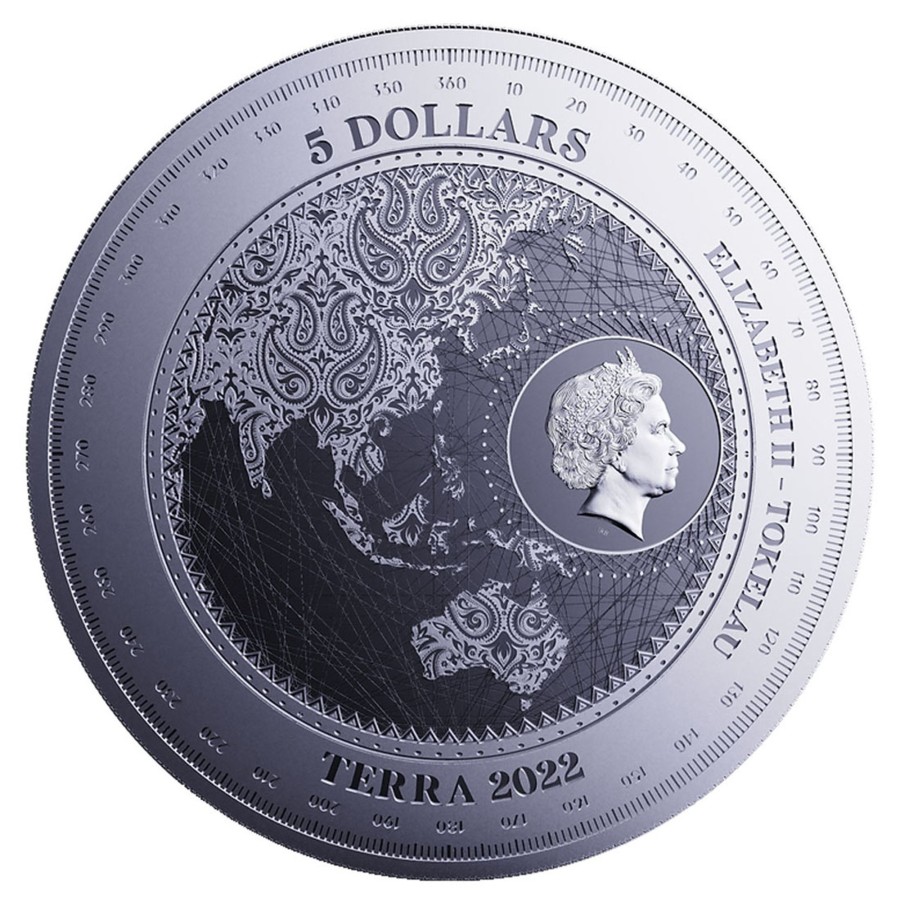 Premium Bullion Pressburg Mint | 2022 Tokelau Terra 1Oz .9999 Silver Bu Coin