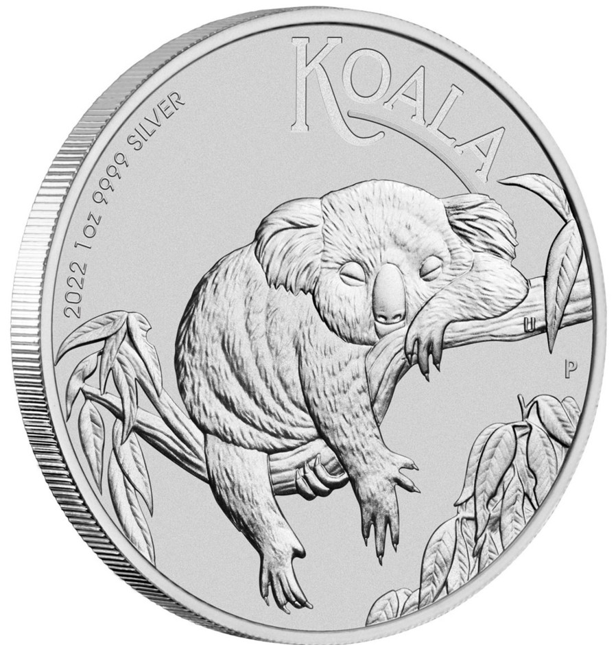 Premium Bullion Perth Mint | 2022 1Oz .9999 Silver Bu Coin - Australian Koala