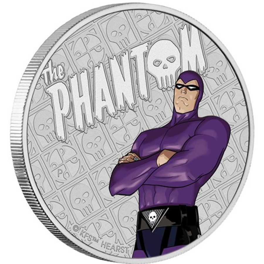 Perth Mint Perth Mint | Perth Mint The Phantom 2023 1Oz Silver Coloured Bullion Coin