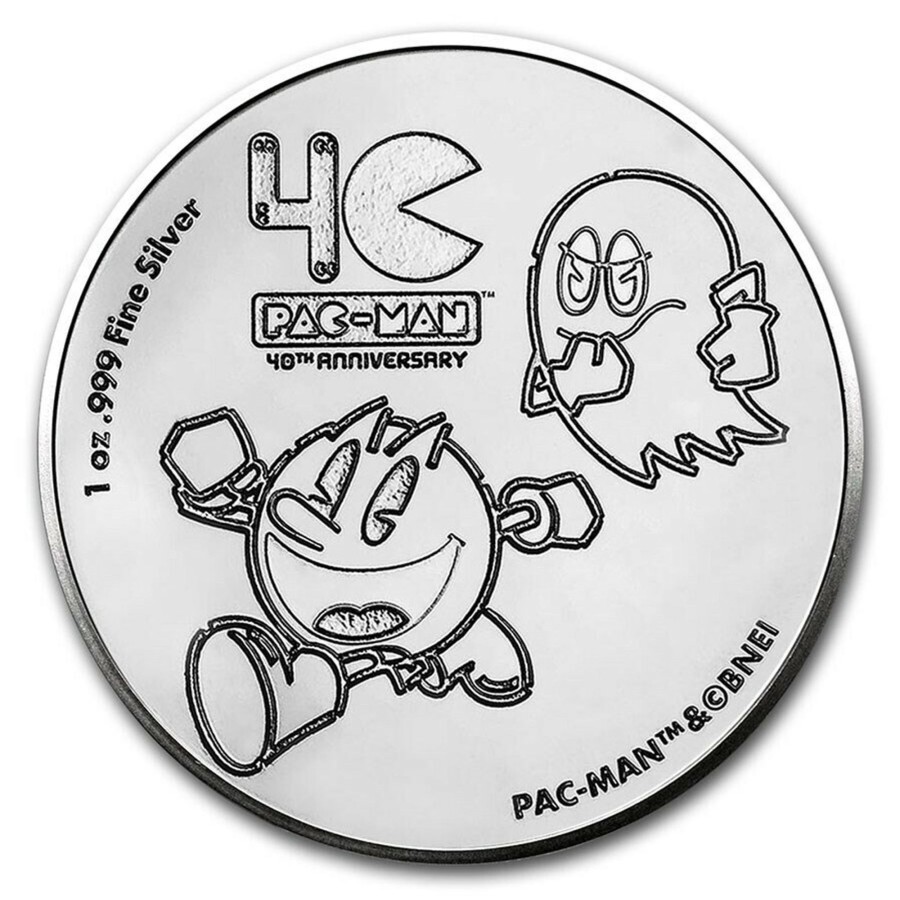 Premium Bullion Niue | 2020 1Oz Niue Pac-Man 40Th Anniversary .999 Silver Bu Coin