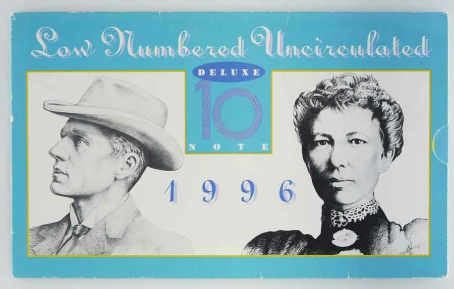 Banknotes NPA | 1996 Ten Dollars Deluxe Blue Serials Fraser / Evans