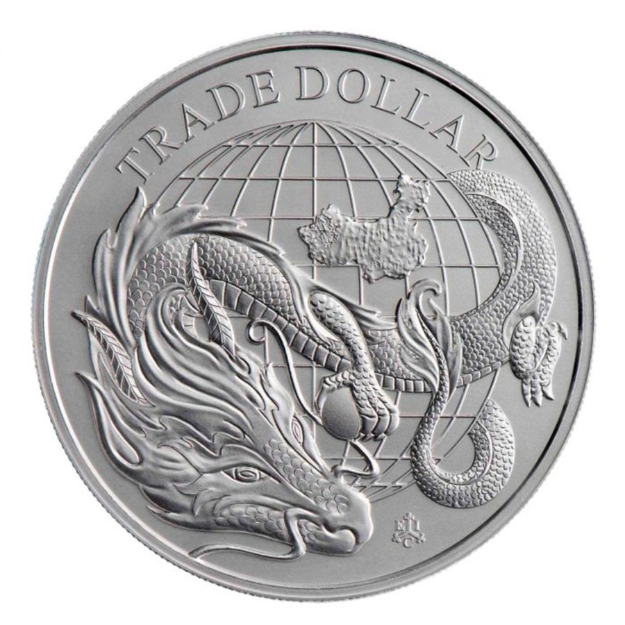 Premium Bullion St Helena | 2021 1Oz St Helena Modern Chinese Trade Dollar .999 Silver Bu Coin