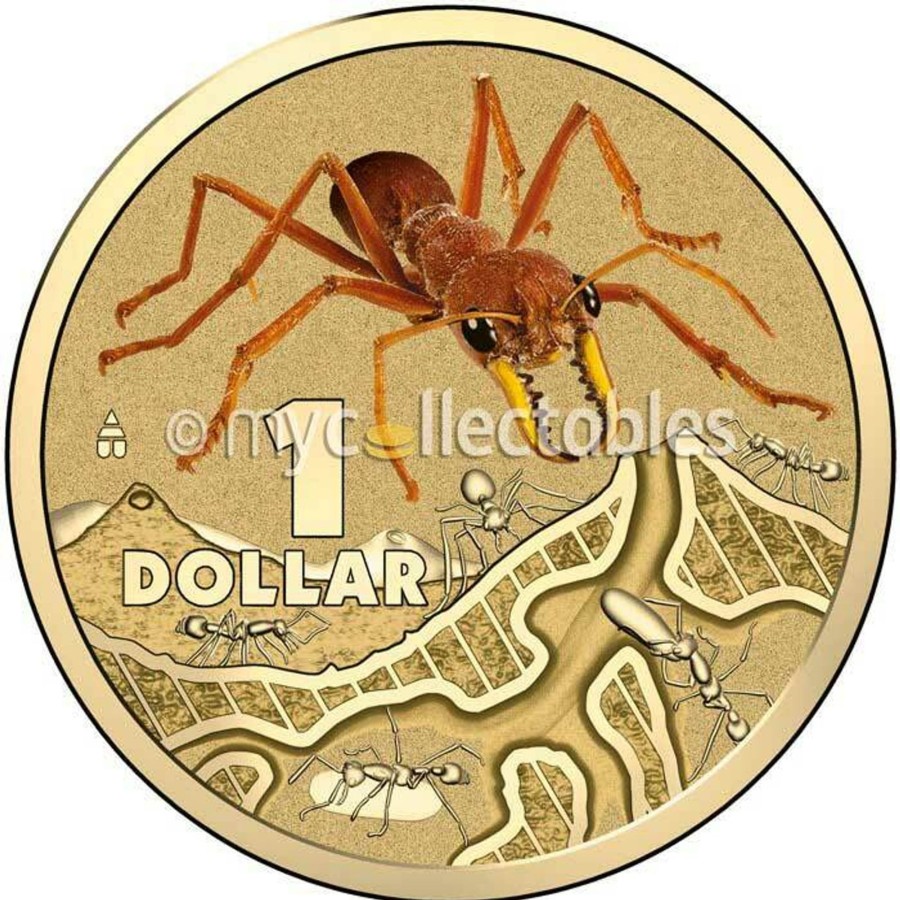 Pnc Australia Post | 2014 Things That Sting - Red Bull Ant - $1 Stamp And Coin Cover Pnc