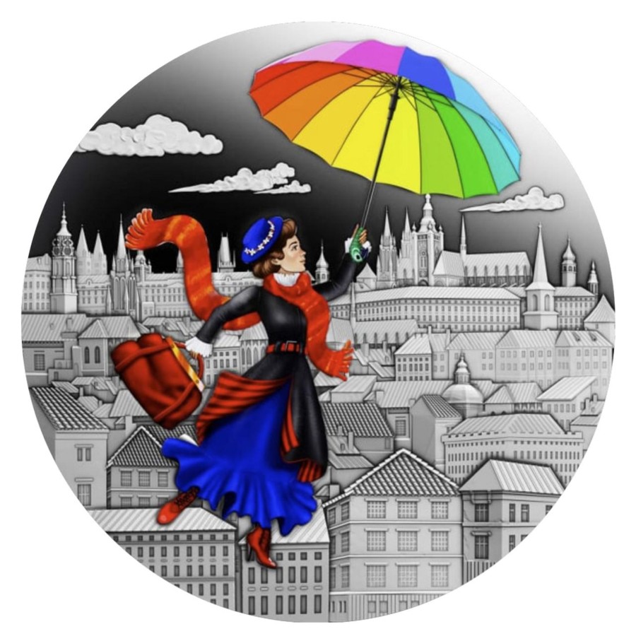 World Coins Lithuanian Mint | 2022 $1 Silver Antique Coin - Fairy Tales - The Magical Nanny