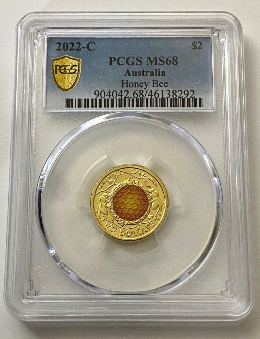 Pcgs Royal Australian Mint | 2022-C $2 Honey Bee Pcgs Ms68