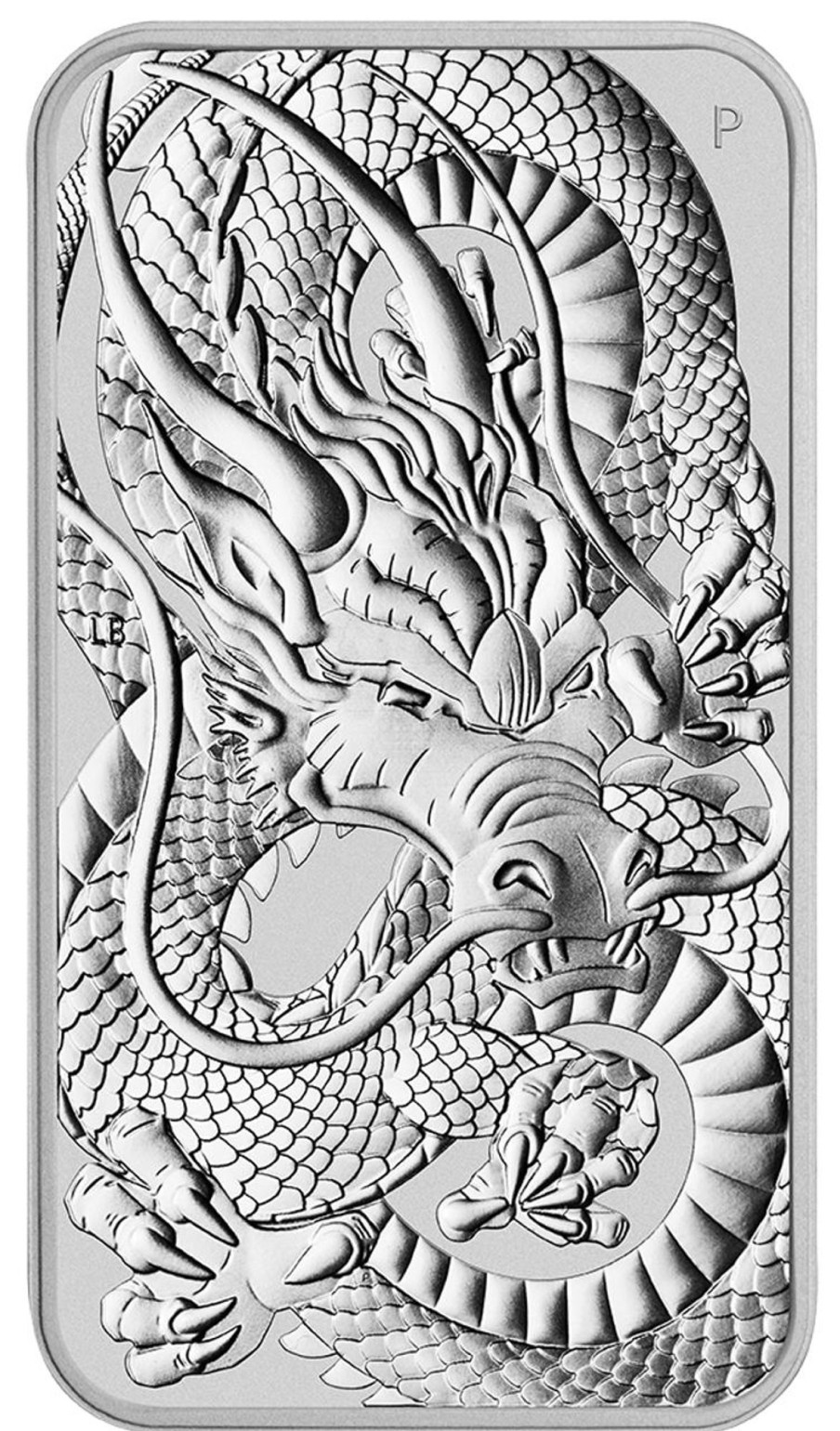 Premium Bullion Perth Mint | 2021 Dragon 1Oz .9999 Silver Rectangular Bu Coin