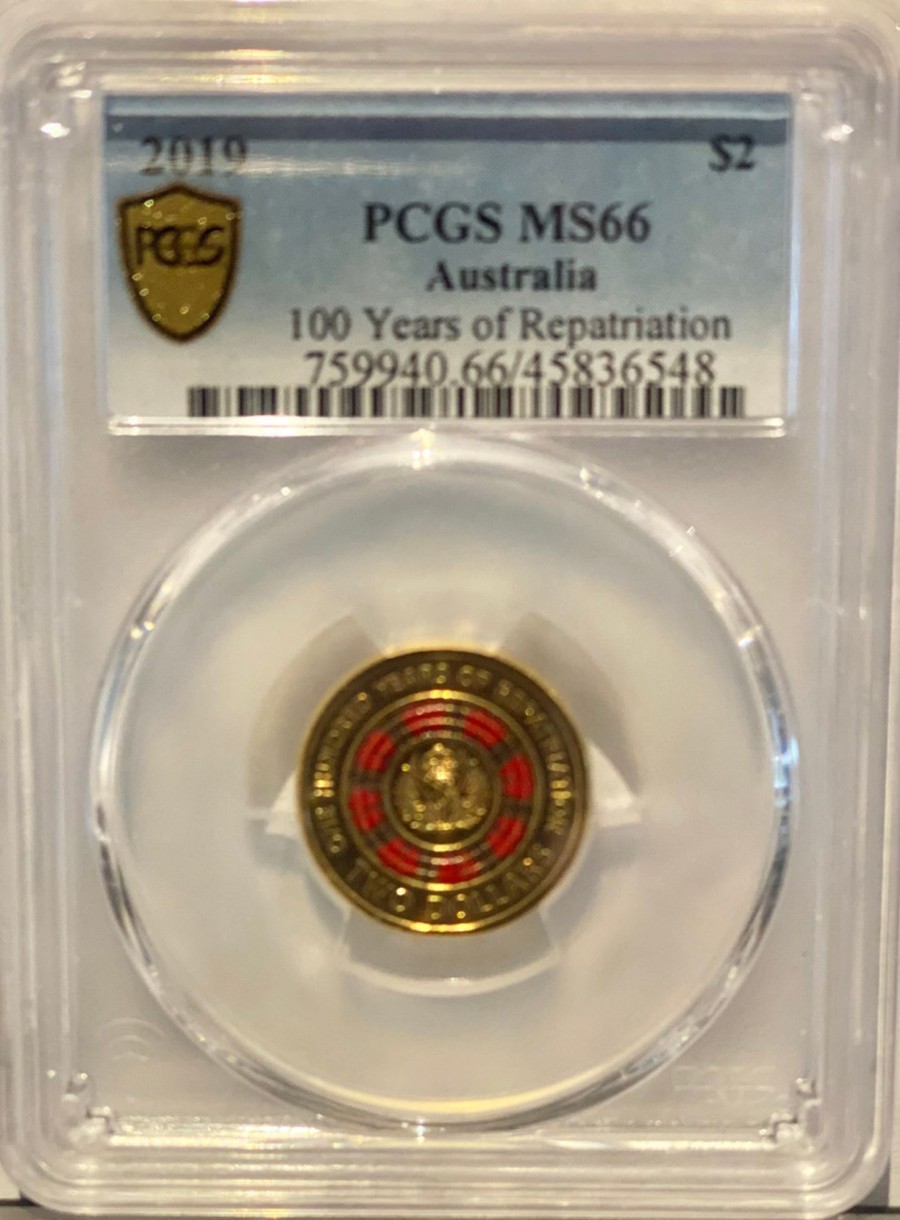 Pcgs Royal Australian Mint | Royal Australian Mint 2019 $2 100 Years Of Repatriation Pcgs Ms66